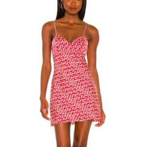 cute free people intimates satin floral mini dress
